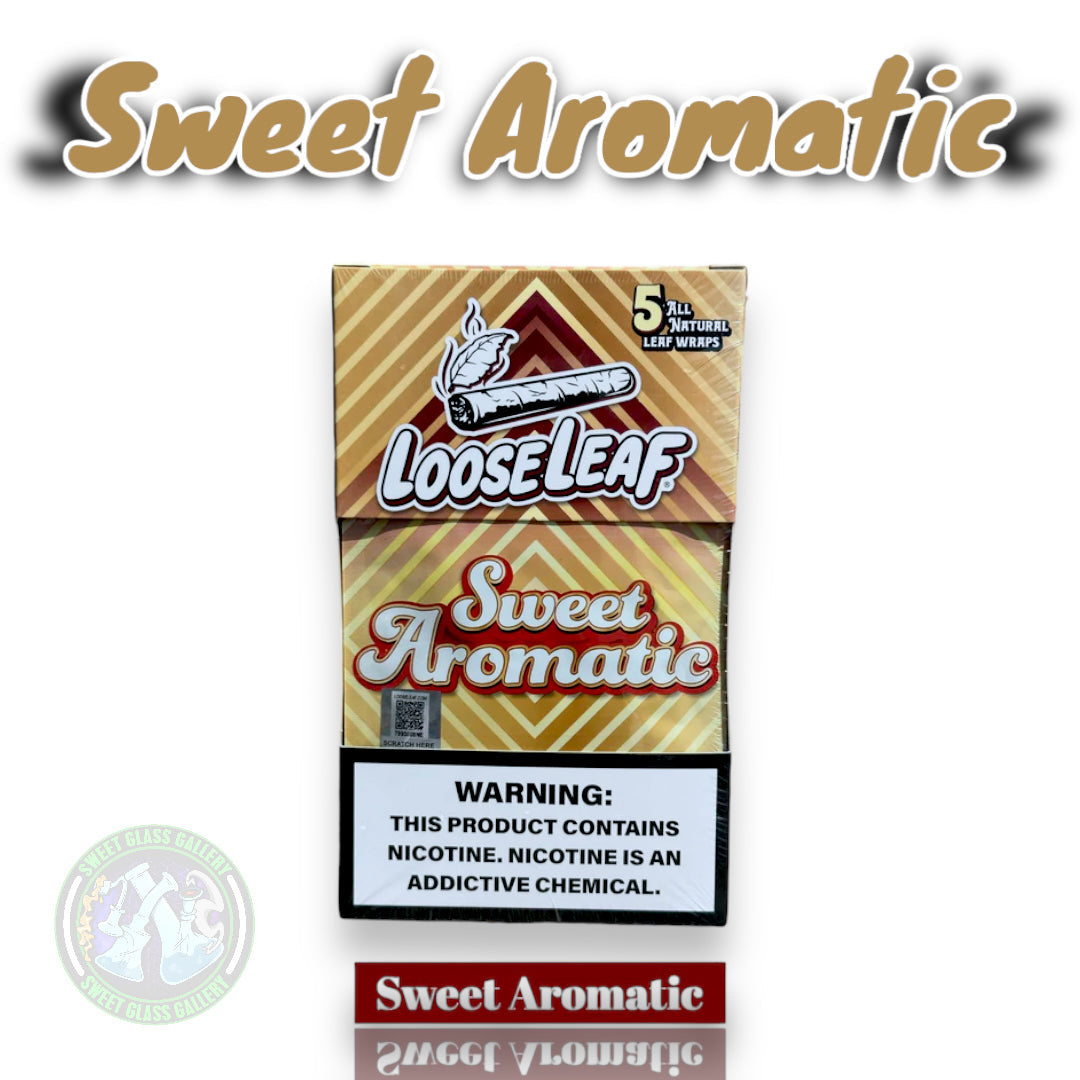 Loose Leaf - Sweet Aromatic (All Natural Tobacco Leaf Wraps 5-Pack)