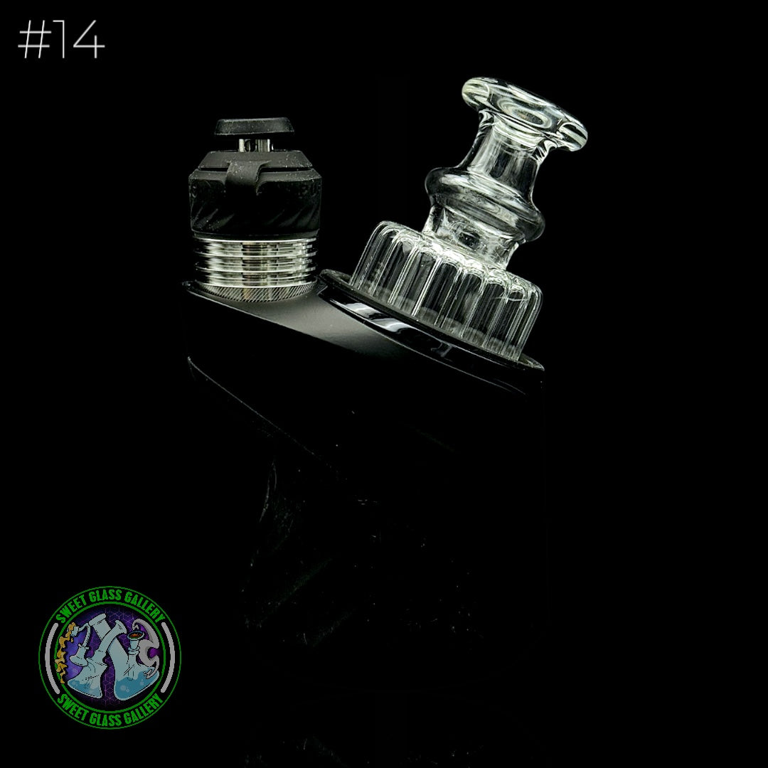 Evol Glass - Attachment - Puffco Peak #14 Corduroy (Clear)