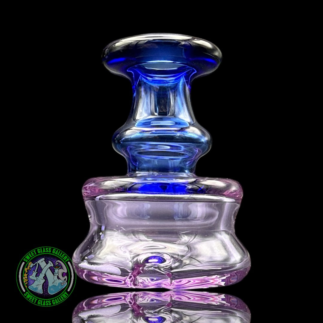 Evol Glass - Attachment #40 - Puffco Peak (Transparent Purple & Cobalt Blue)