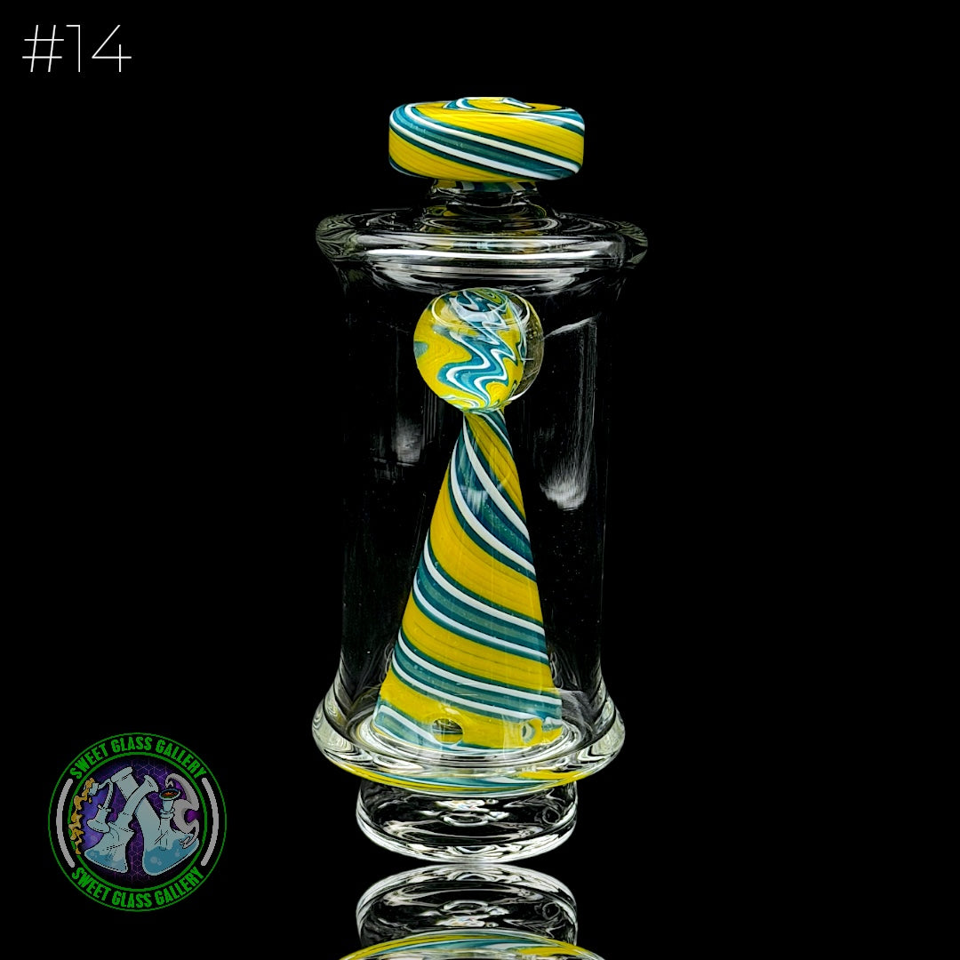 Toxic Glass - Focus V Carta Attachment #14 - Wigwag Blue, Yellow & White