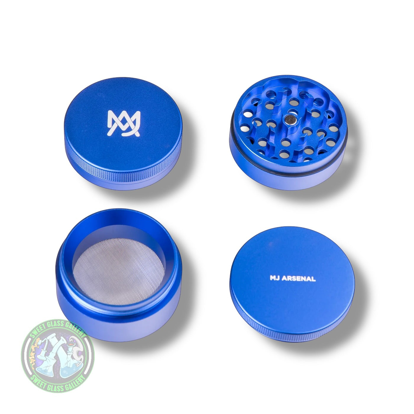MJ Arsenal - 4 Piece Grinder - Blue