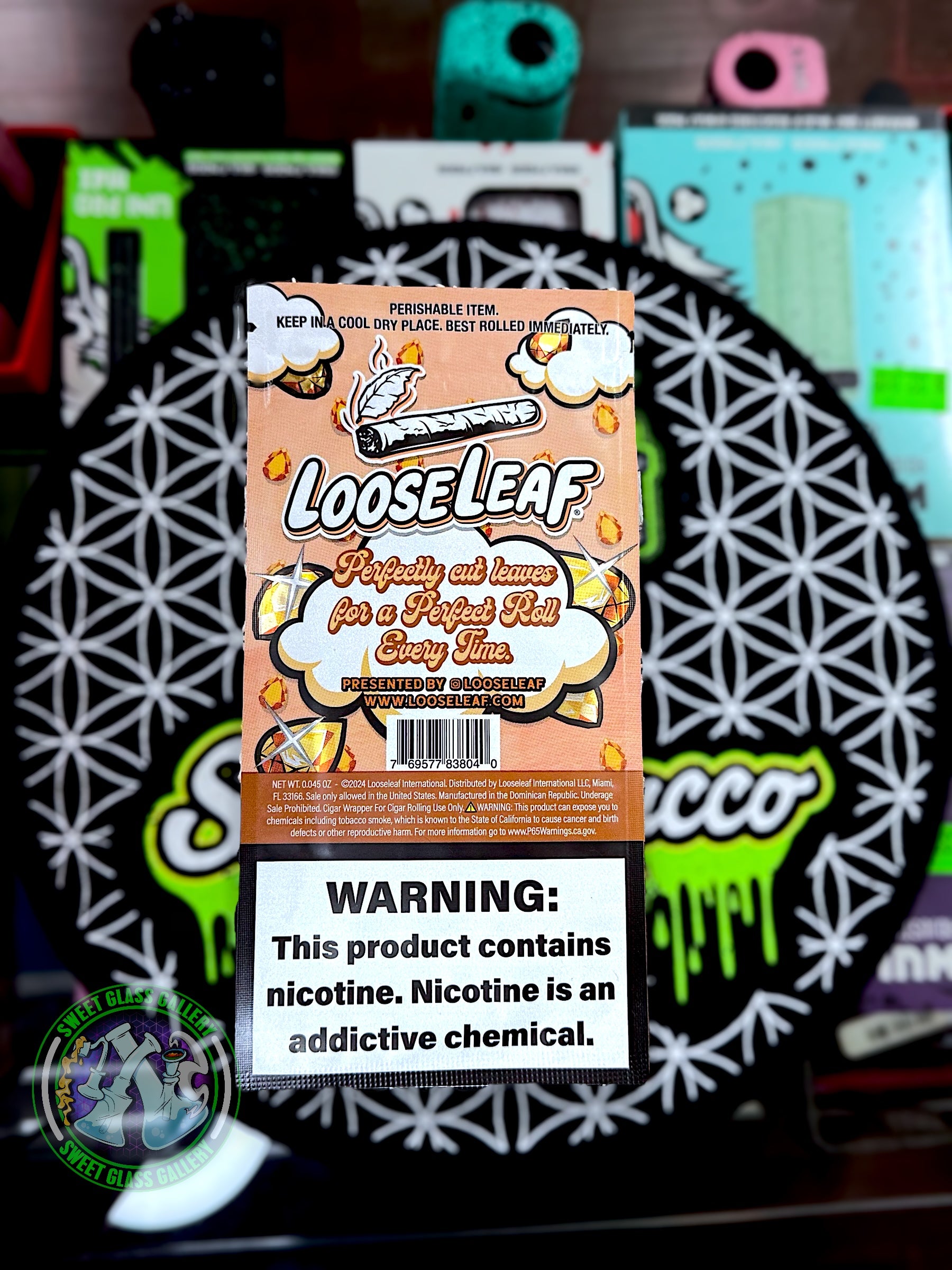 Loose Leaf - Amber Dream (All Natural Tobacco Leaf Wraps 2-Pack)