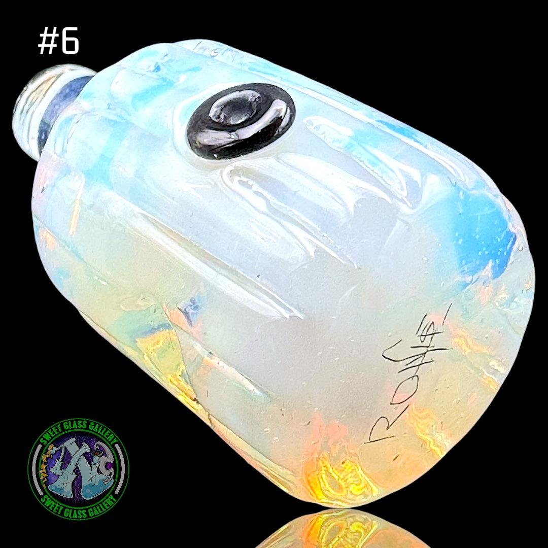 Rone Glass - Pendant #6 - Spray Tip (Secret White)