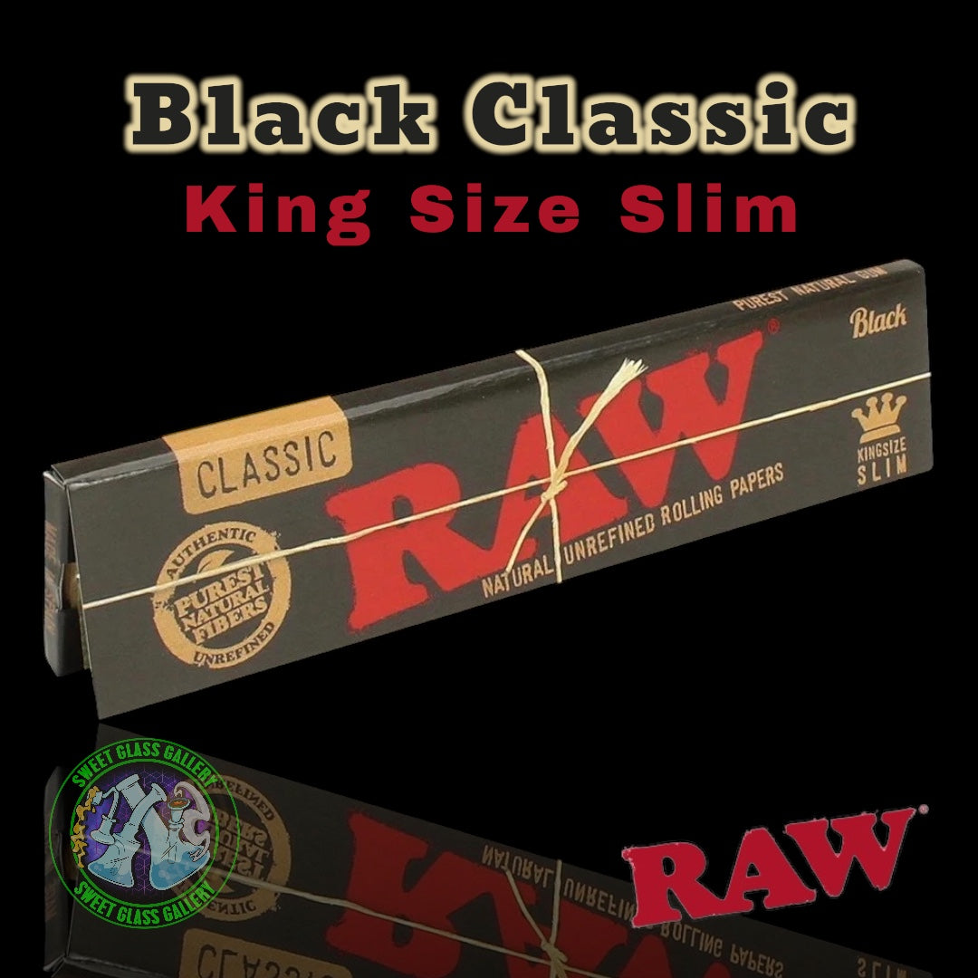 Raw - Black Classic King Size Slim Papers