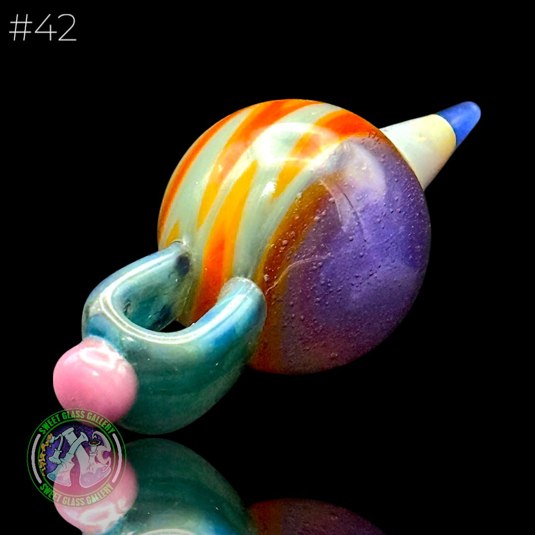 Sherbet Glass - Pendant - Pencil Marble #42