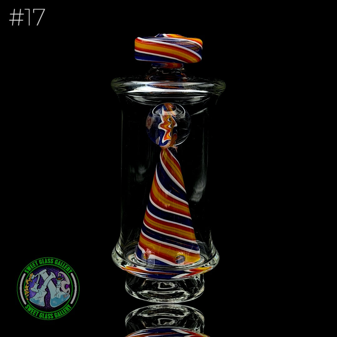 Toxic Glass - Focus V Carta Attachment #17 - Wigwag Red, Blue, Yellow & White