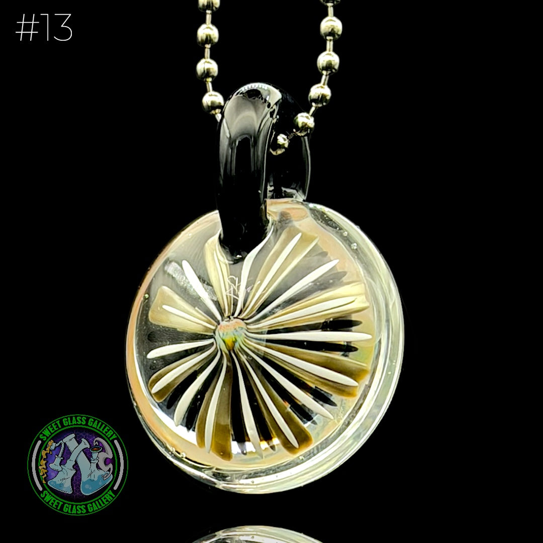 Steve H Glass - Pendant #13 - Face Implosion