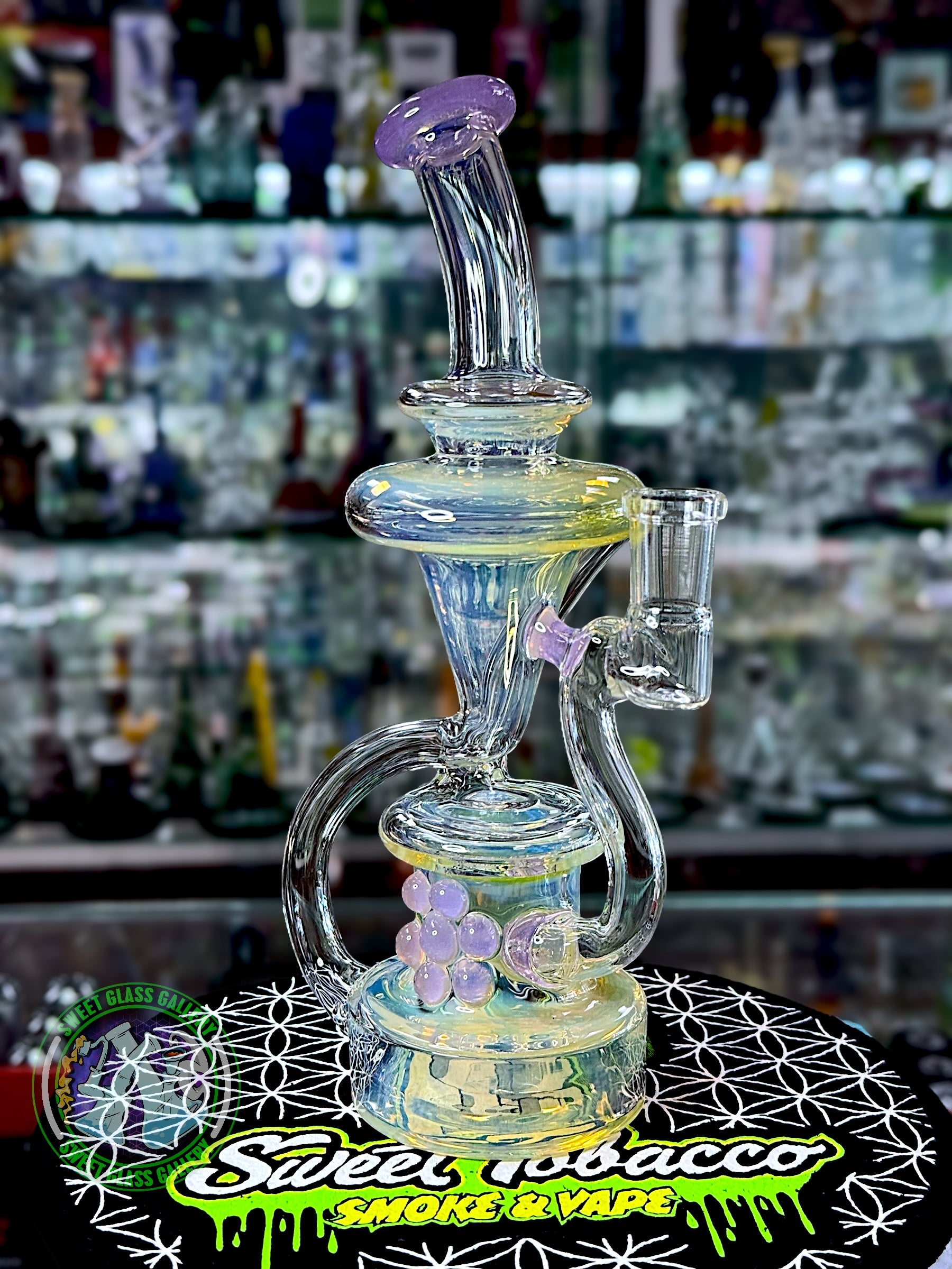 Uzzi Glass - Rig #5 - Floating Recycler (Purple People Eater)