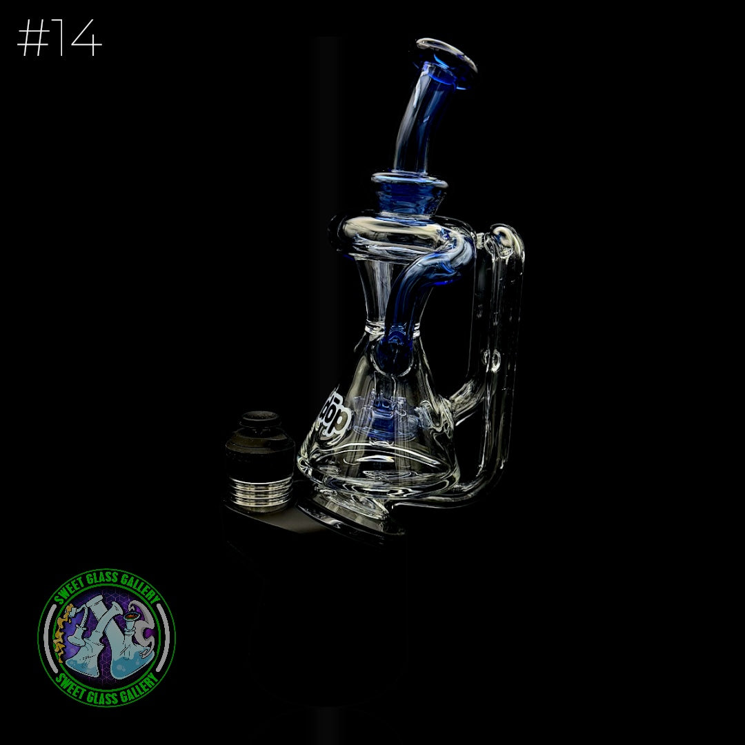 Dōp Glass - Puffco Attachment - Dōpcycler Blue #14