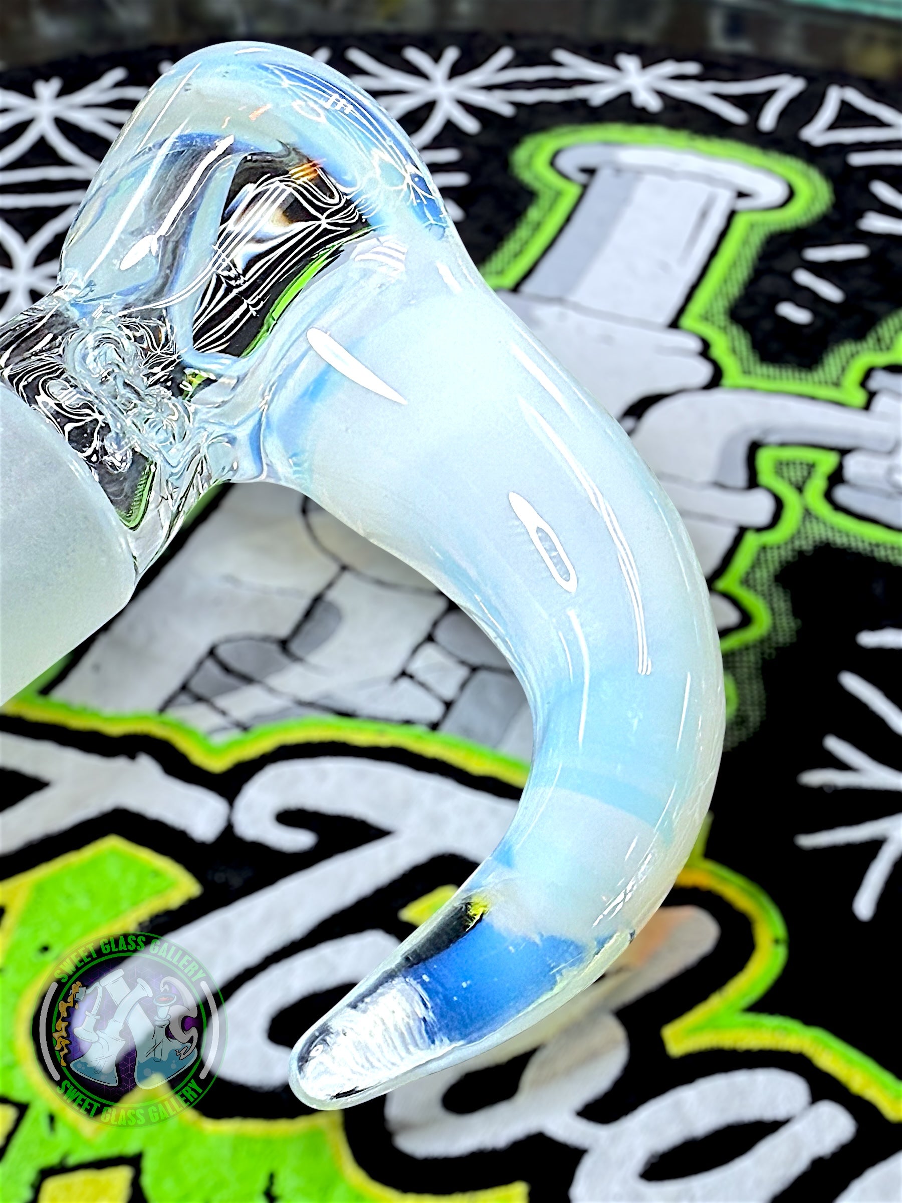 Fluid Glass - Tube #2 - Large Fumed Head Banger (Ghost)