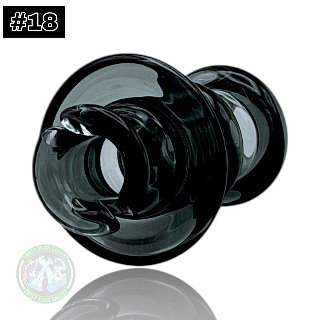 Rone Glass -Puffco Pivot Top #18 - Transparent Black