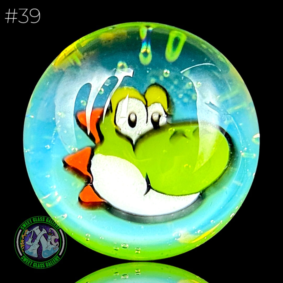 Keys Glass - Marble #39 (Yoshi - Super Mario Bros)