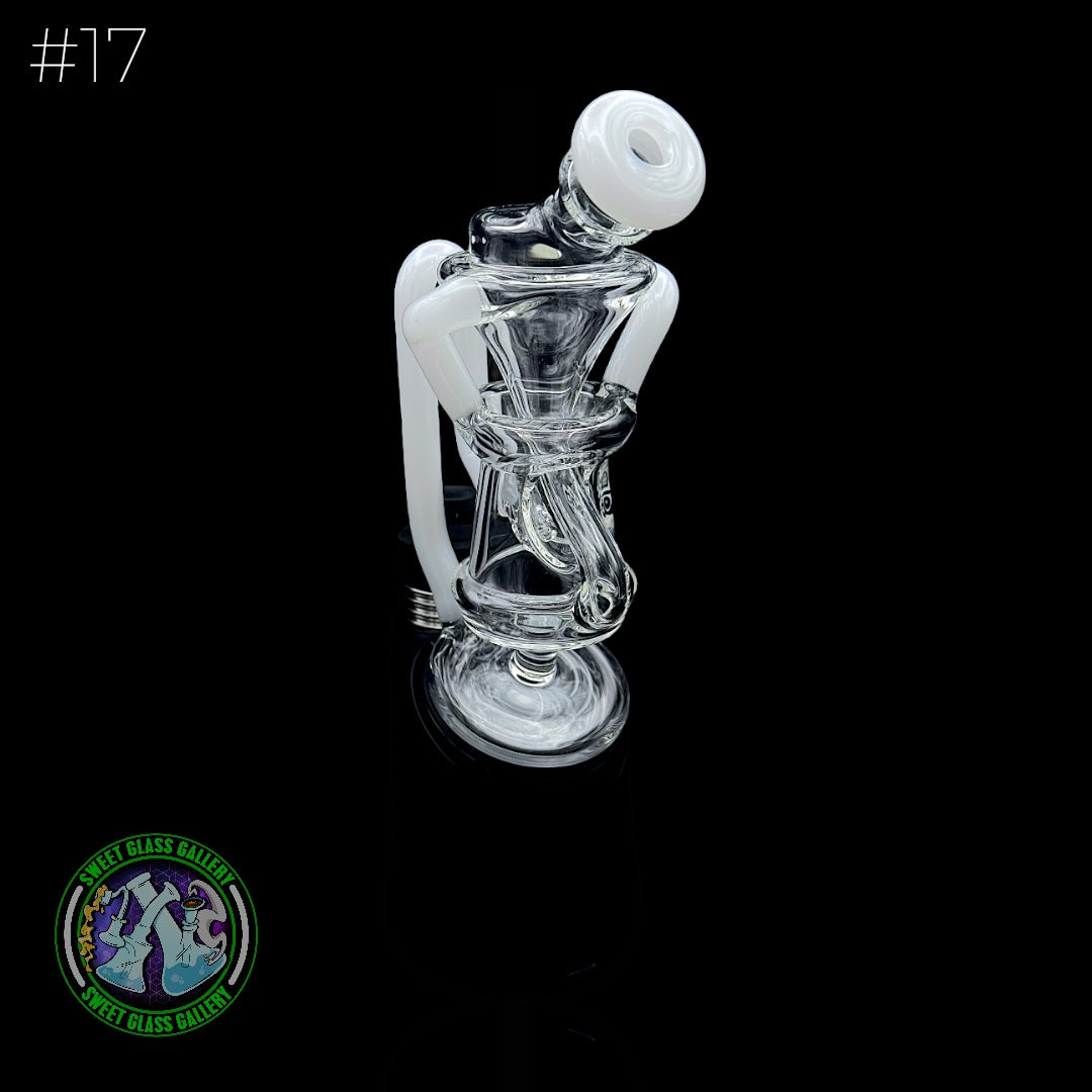 Dōp Glass - Puffco Attachment - Floating Recycler White #17