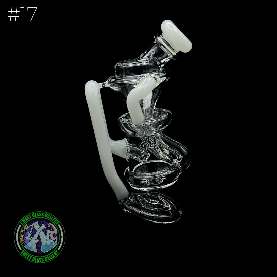 Dōp Glass - Puffco Attachment - Floating Recycler White #17