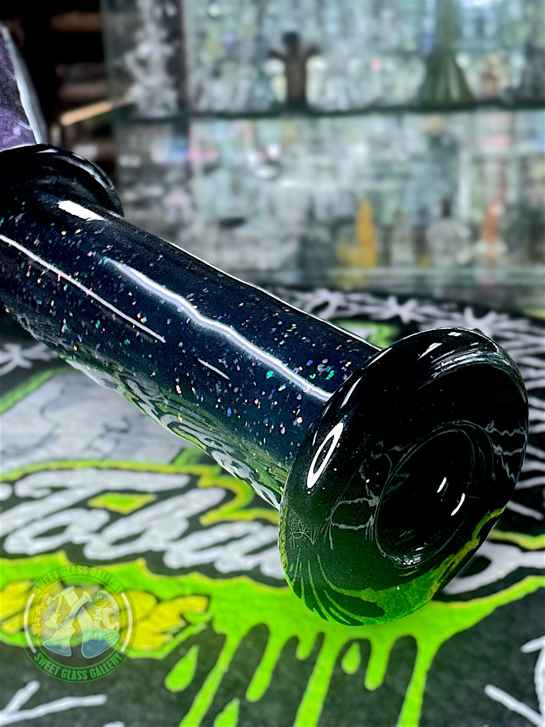 Selko Glass - Rig #3 - Shreddy Flask (Crushed Opal