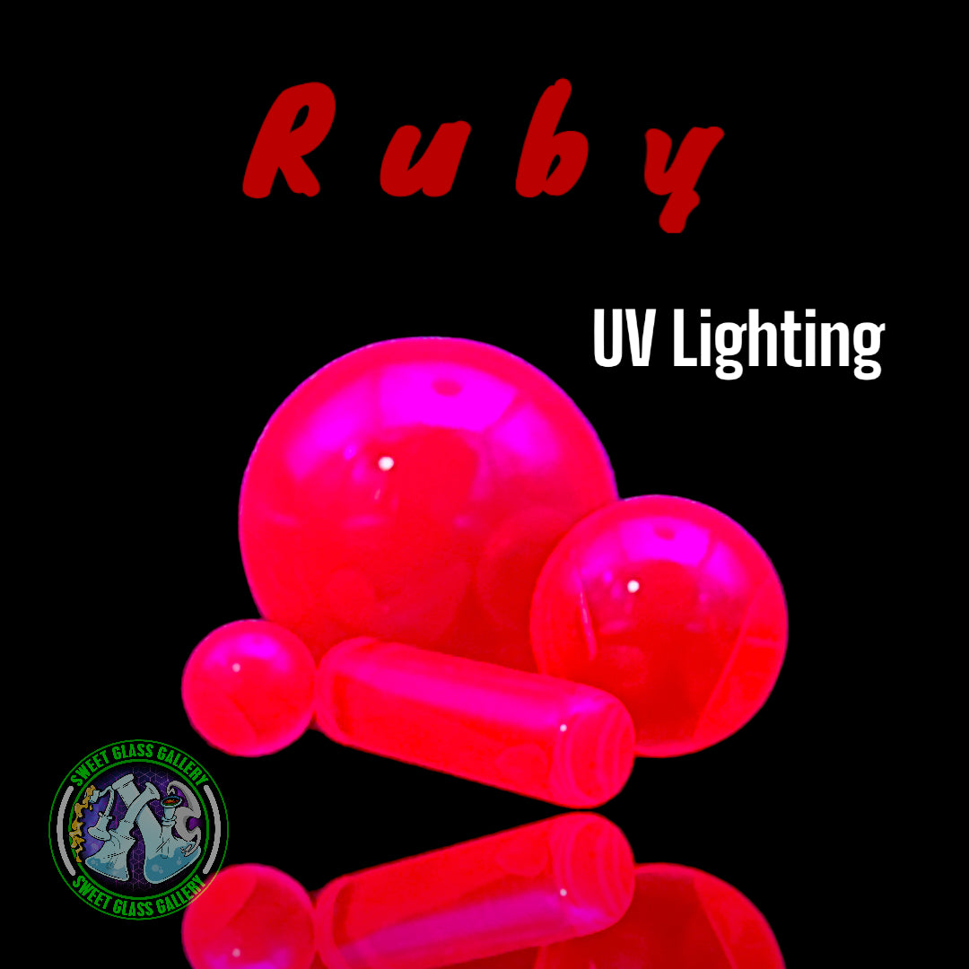 Ruby Pearl Co - Terp Slurper Set (Ruby)