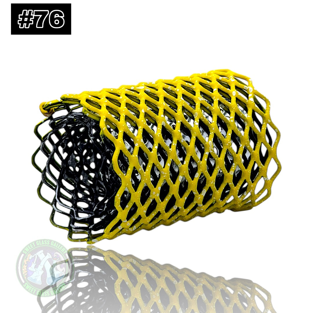 Mamba Guardzz - Heat Cage #76 - Blazer GT8000 Guard (Matte Yellow w/ White Splatter)