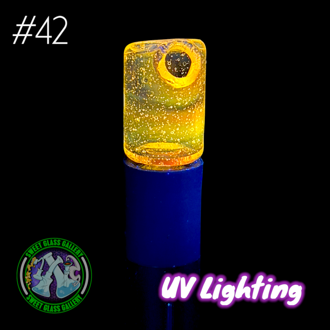 Kizmit Glass - Puffco Pivot Top #42 - Opal Citron Lite (UV)