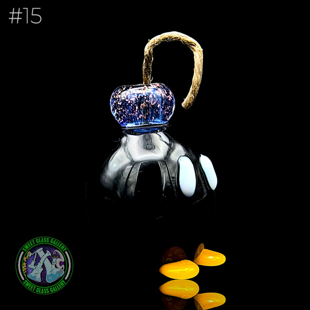 Sandberg Glass - Bob-omb - Hemp Wick Holder #15