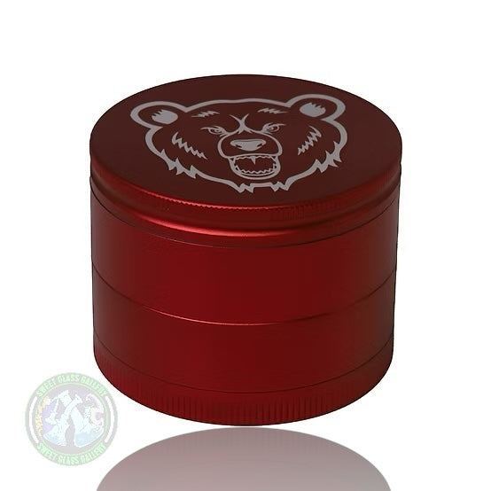 Bear Quartz - Aluminum 4pc Grinder 60mm - Red