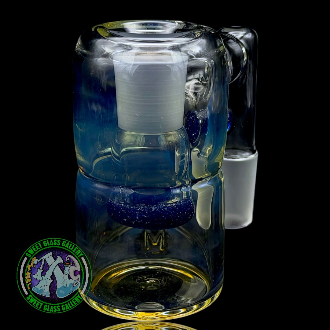 Fluid Glass - Ash Catcher #12 - 18mm Blue Blizzard