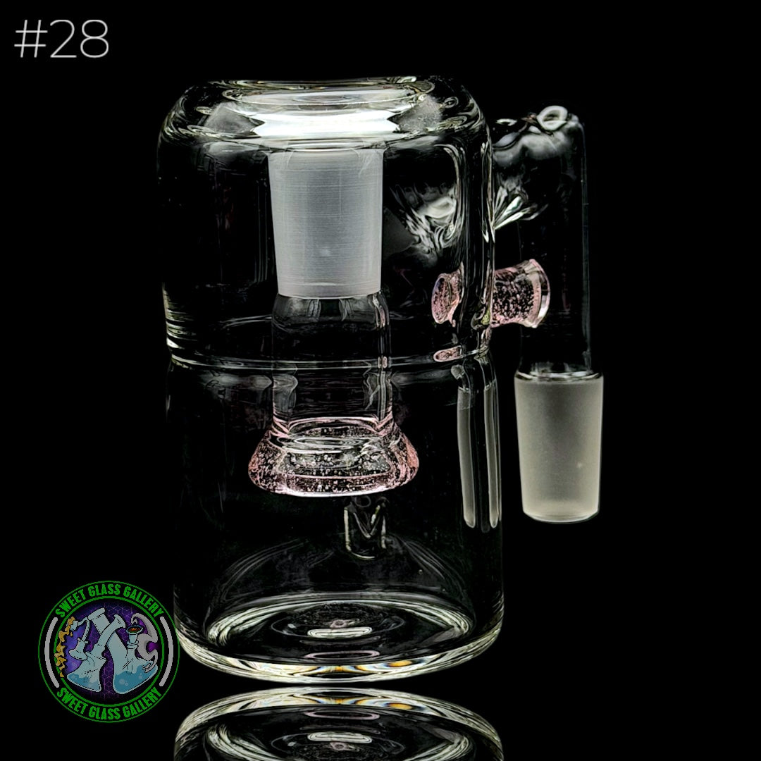Fluid Glass - Ash Catcher 14mm - Dry #28 (Pink Lollipop)