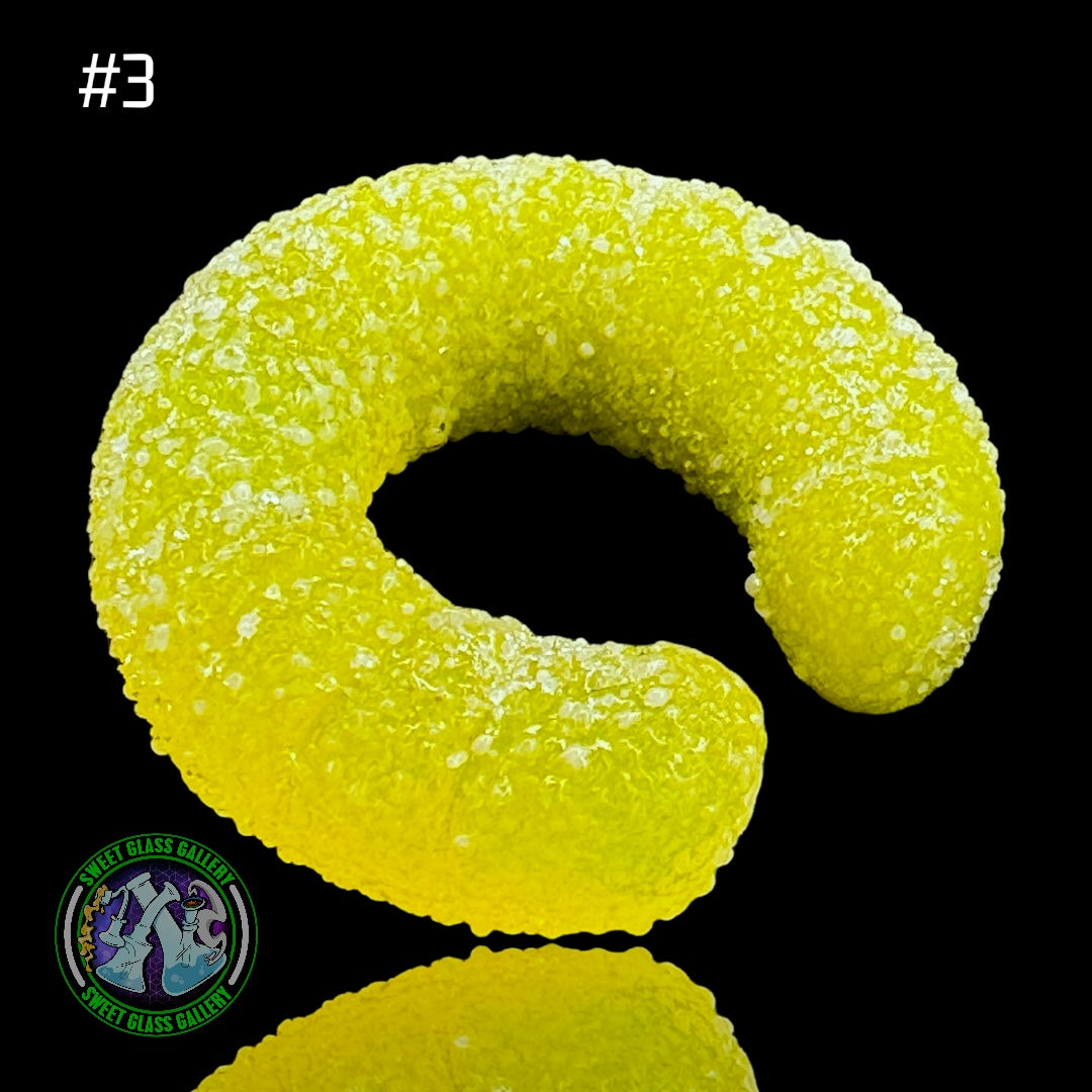 Emperial Glass - Marble/Cap Stand #3 - Sour Gummy Worm