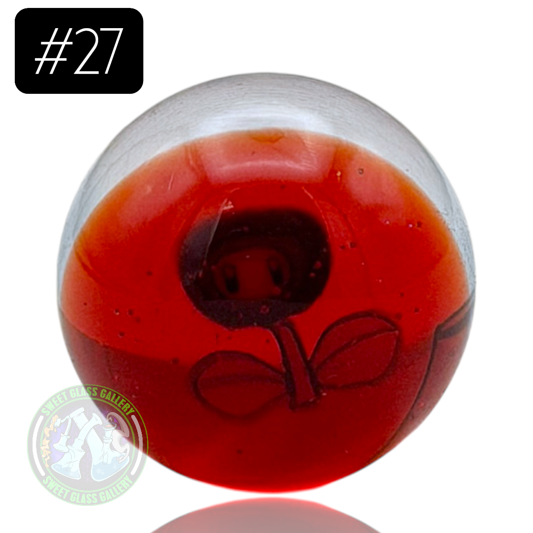 Keys Glass - Marble #27 (Mario - Ice Flower)