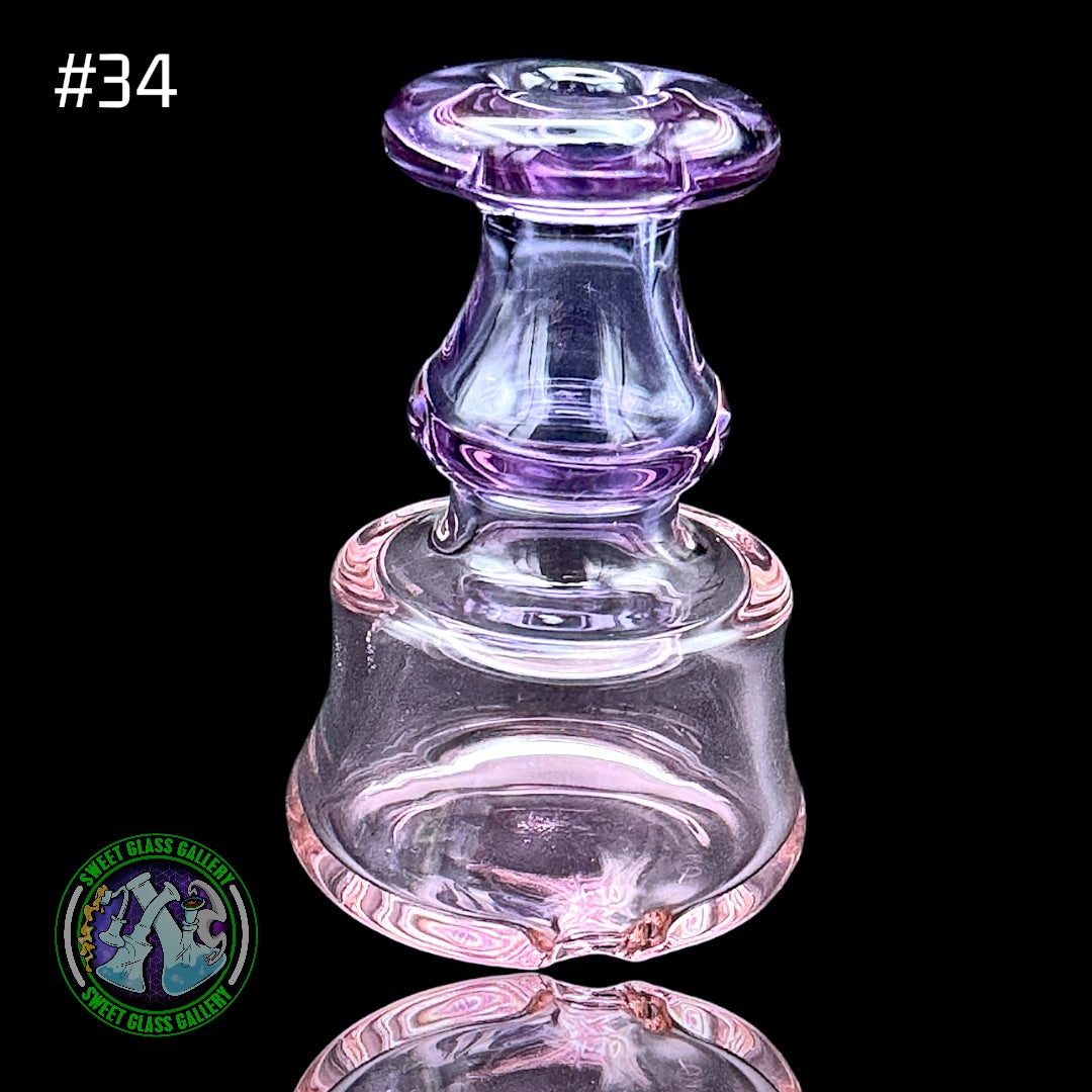 Evol Glass - Attachment #34 - Puffco Peak (Transparent Purple & Transparent Pink)