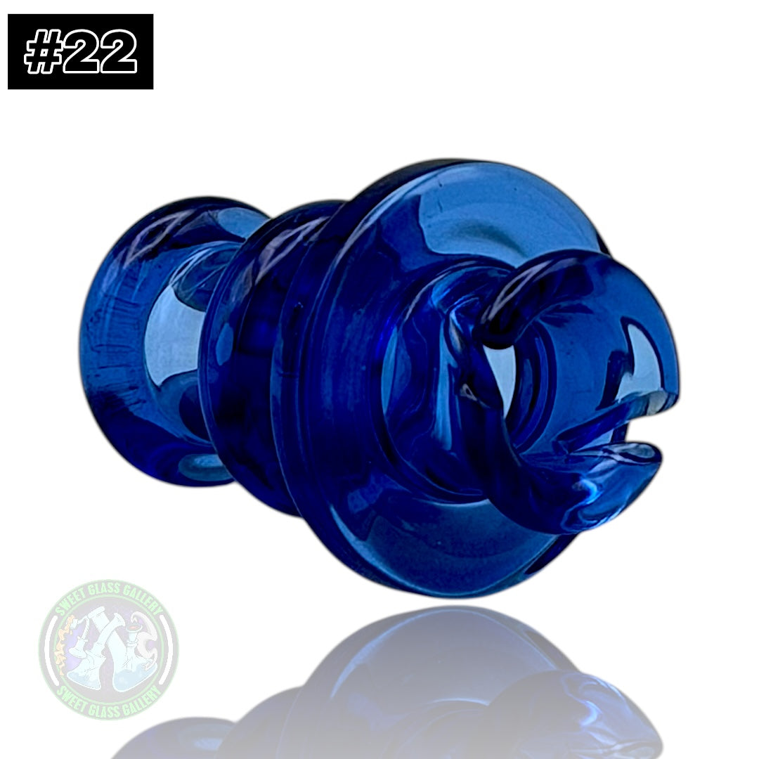 Rone Glass -Puffco Pivot Top #22 - Cobalt Blue