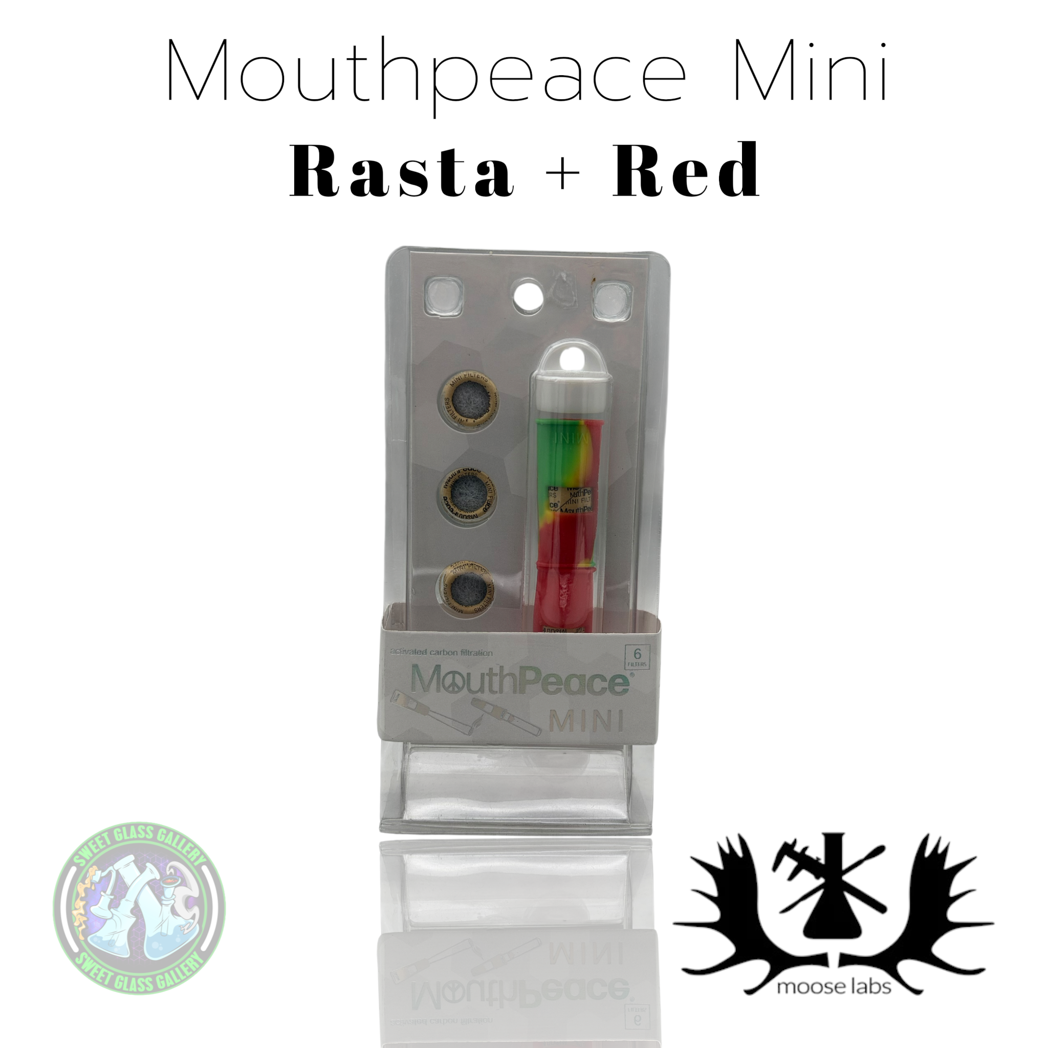 Moose Labs - Mouthpiece Mini - Rasta + Red