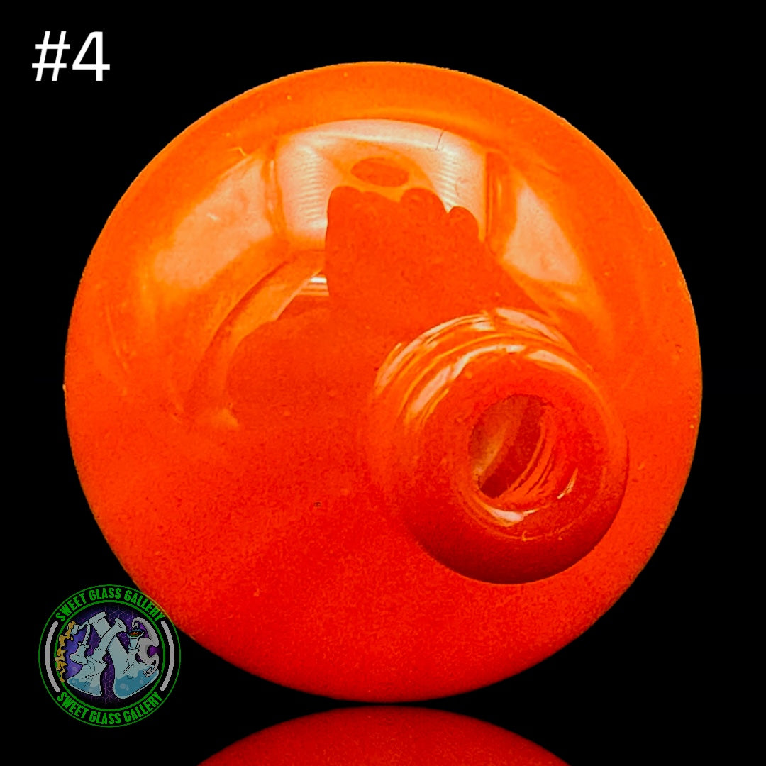 Daniel's Glass Art - Bubble Carb Cap #4 - Orange