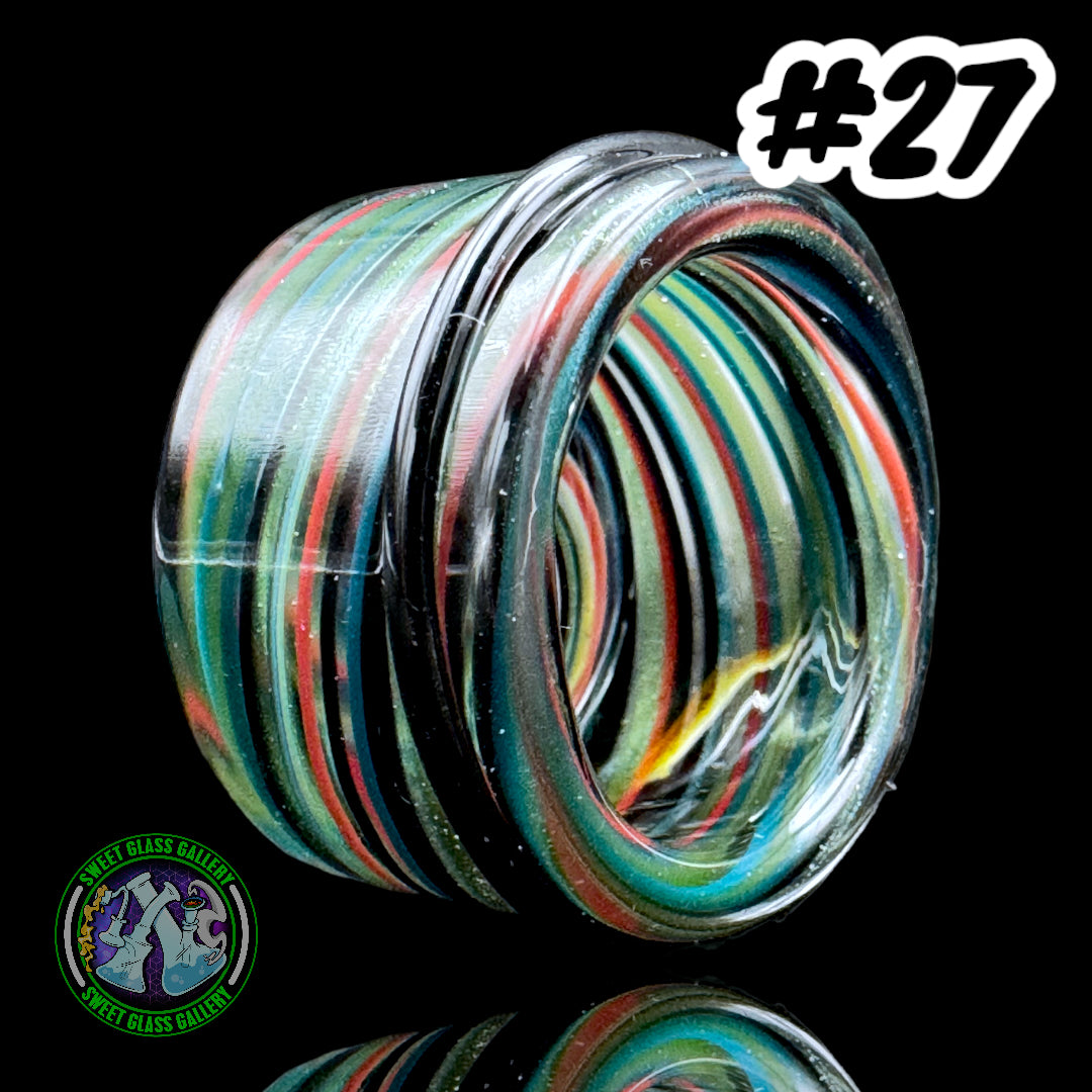Empty 1 Glass - Micro Baller Jar #27 (Spiral UV)