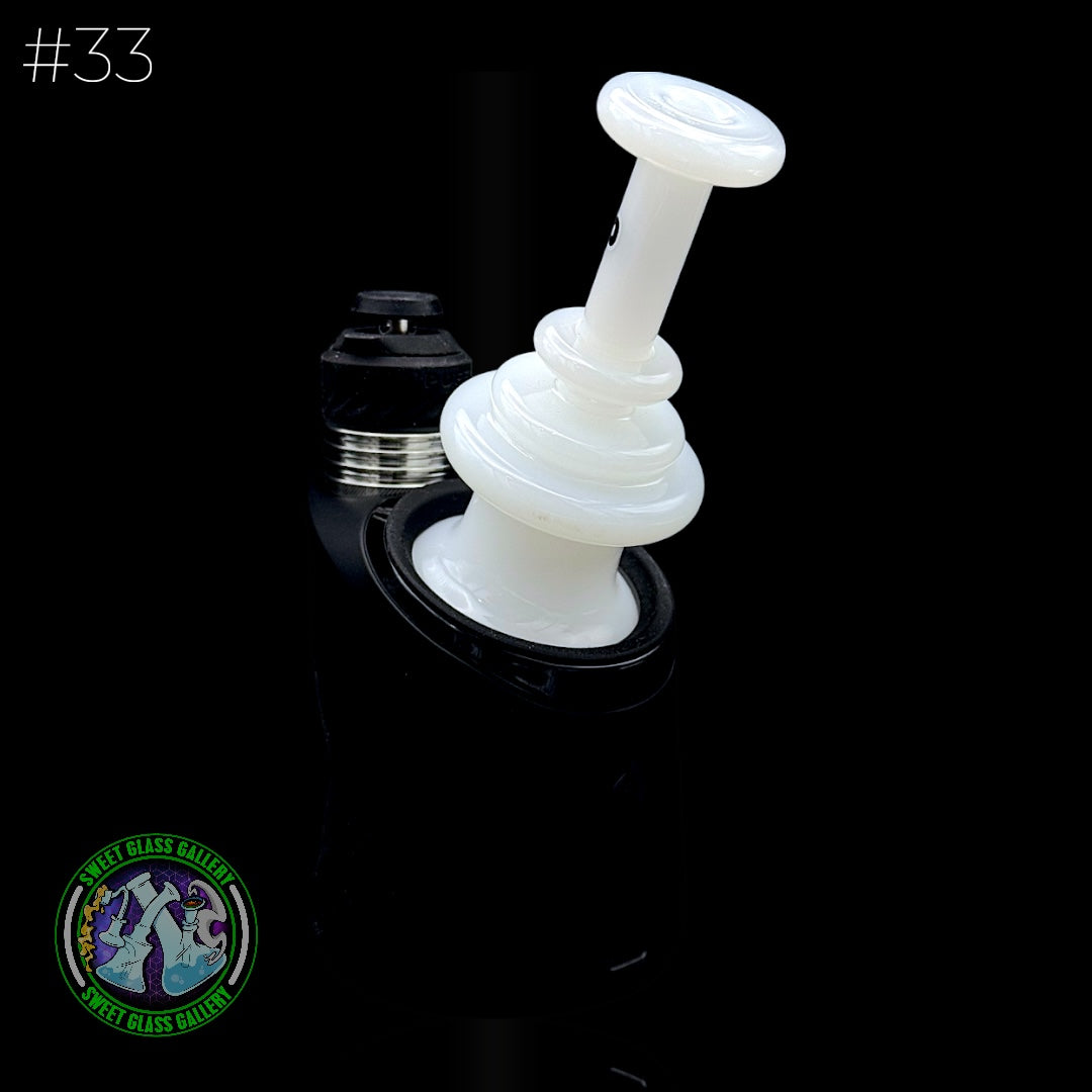 Dōp Glass - Puffco Attachment - Dry Bell White #33