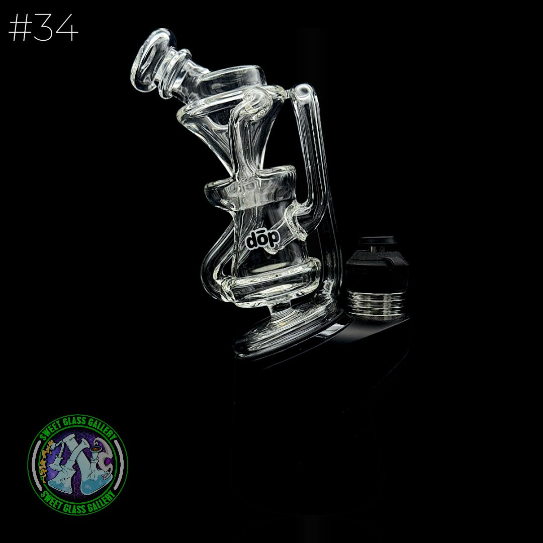 Dōp Glass - Puffco Attachment - Floating Recycler #34
