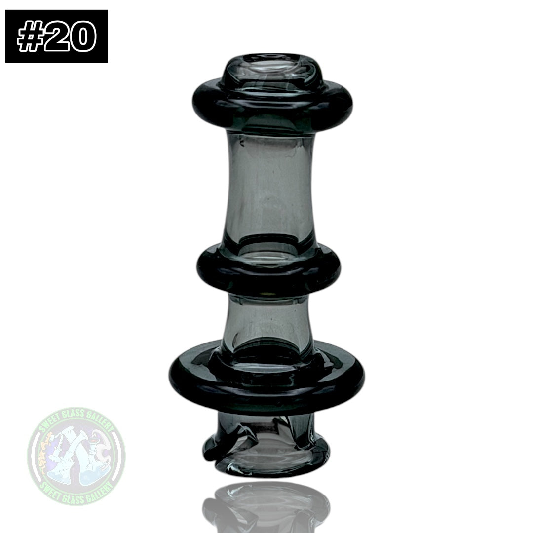 Rone Glass -Puffco Pivot Top #20 - Transparent Black