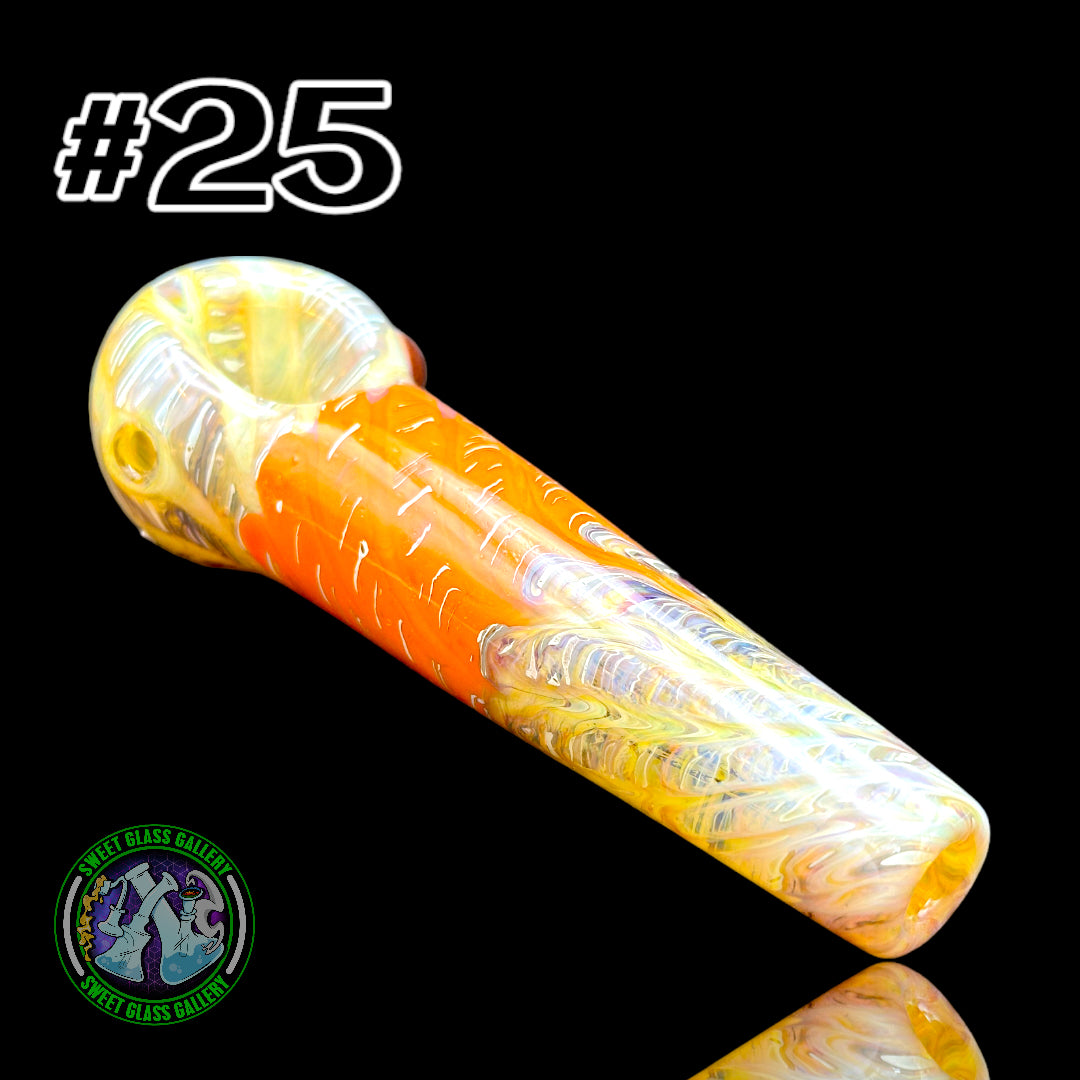 Daniel's Glass Art - German Glass Thick Hand Pipe #25