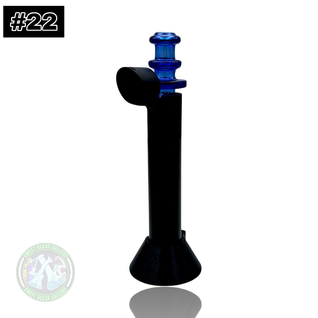 Rone Glass -Puffco Pivot Top #22 - Cobalt Blue