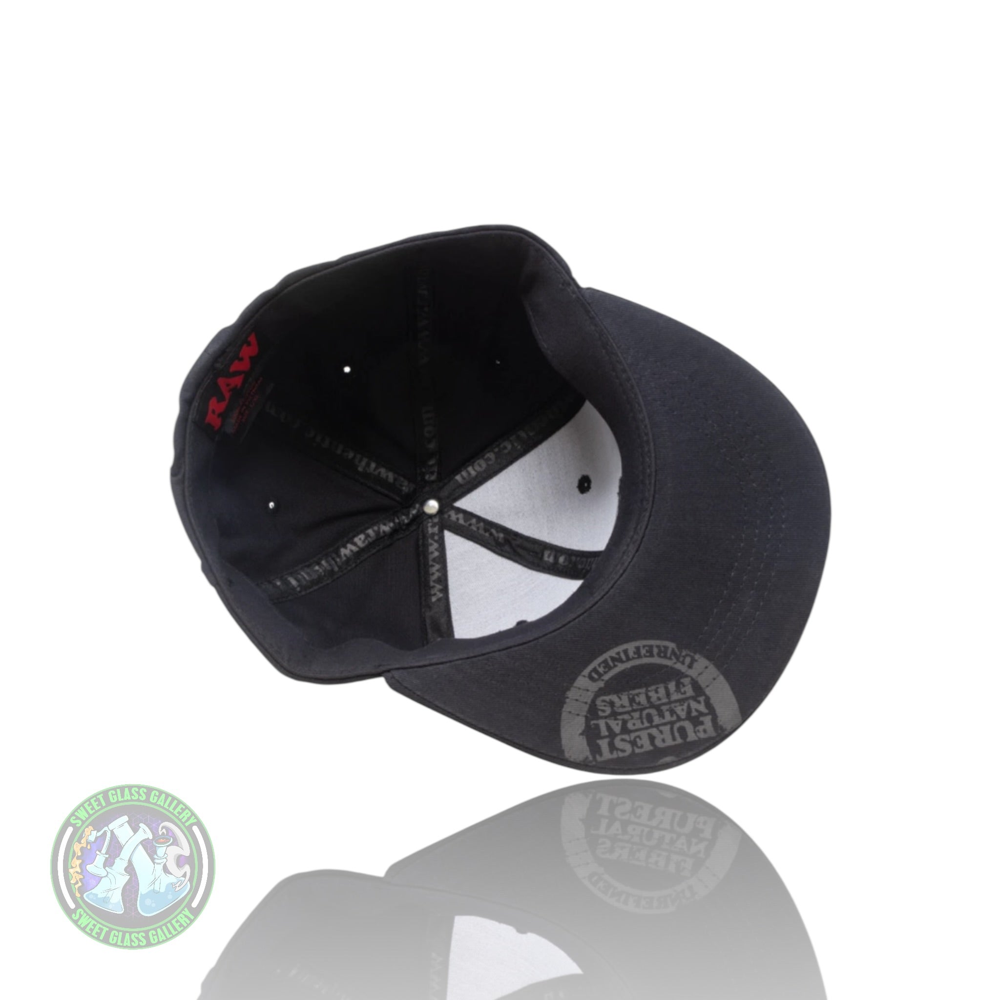 Raw - Hat - Black On Black FlexFit (Size Large/XL)