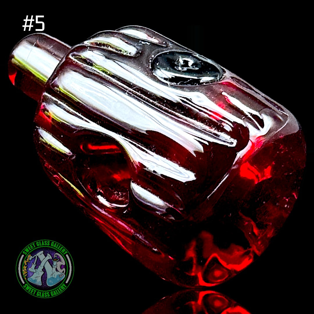 Rone Glass - Pendant #5 - Spray Tip (Pomegranate)