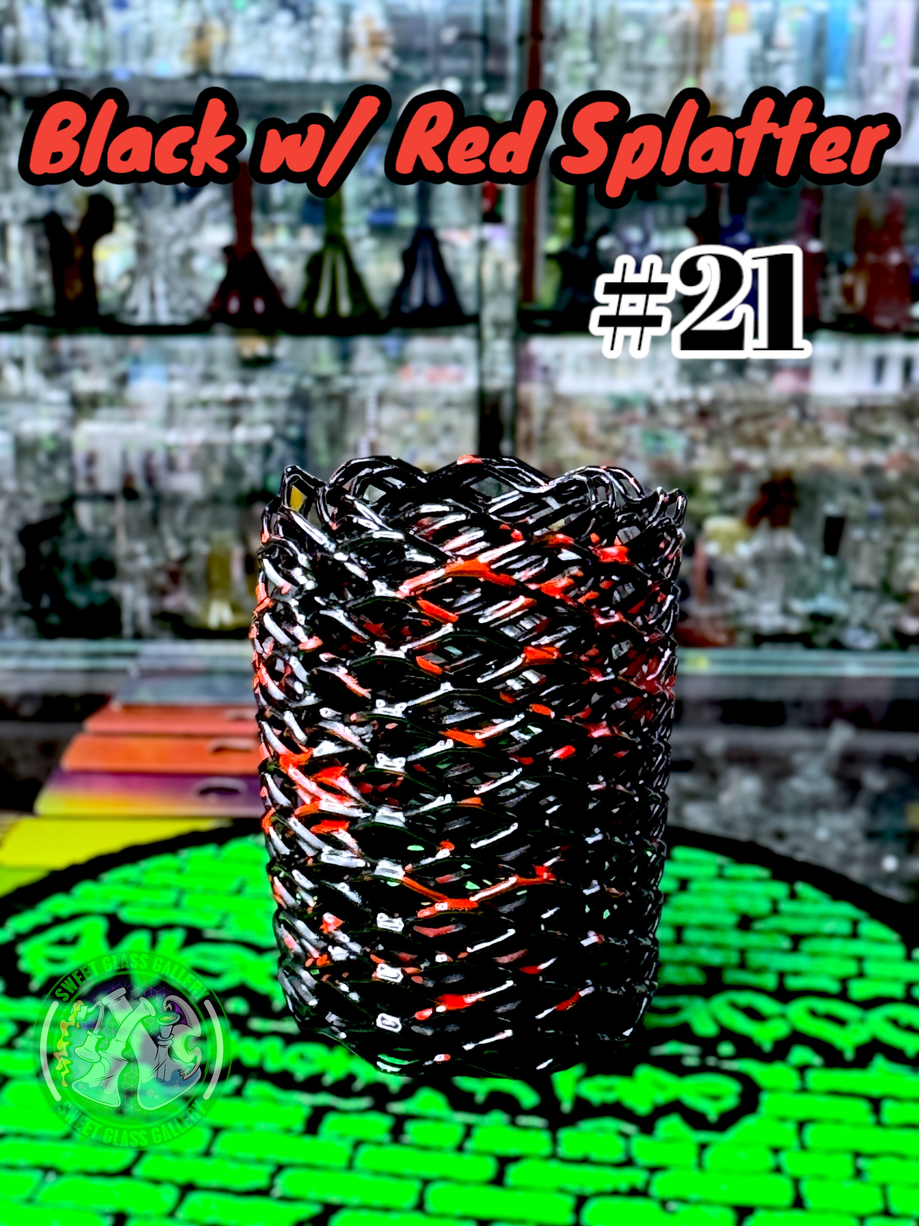 Heat Cage - Blazer GT8000 Torch Guard #21 - Black w/ Red Splatter
