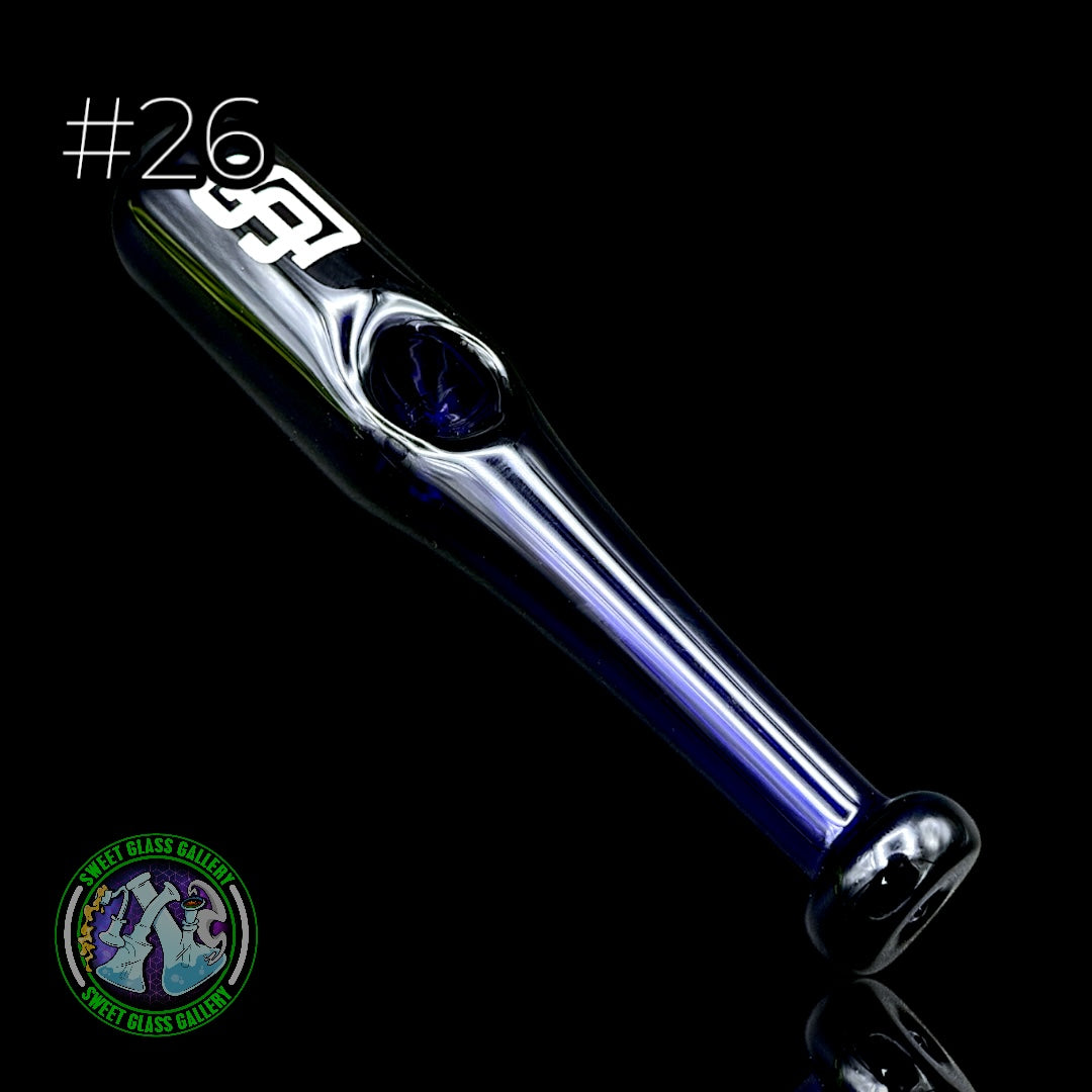 Daniel's Glass Art - Dry Pipe #26 - Baseball Bat (San Diego Padres)