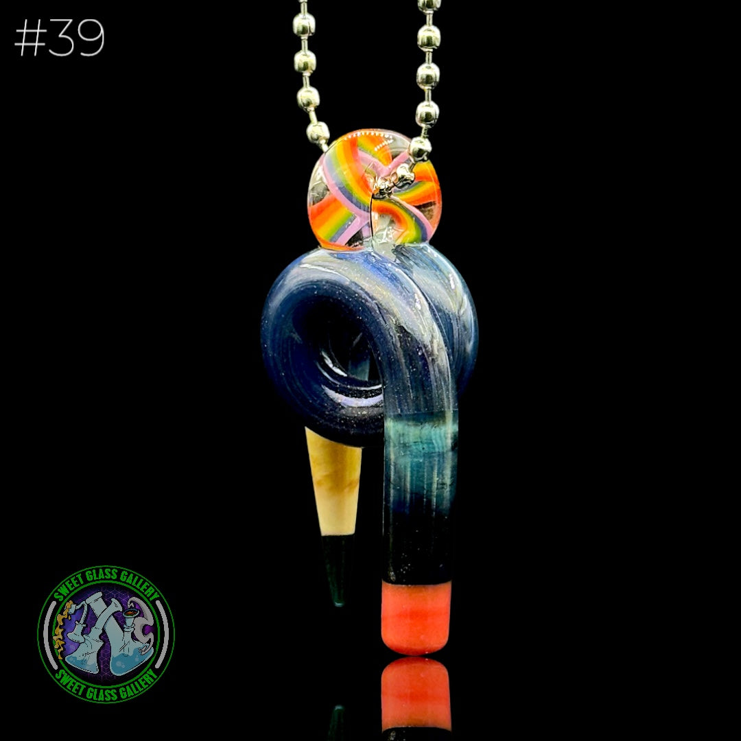 Sherbet Glass - Pendant - Curly Pencil #39