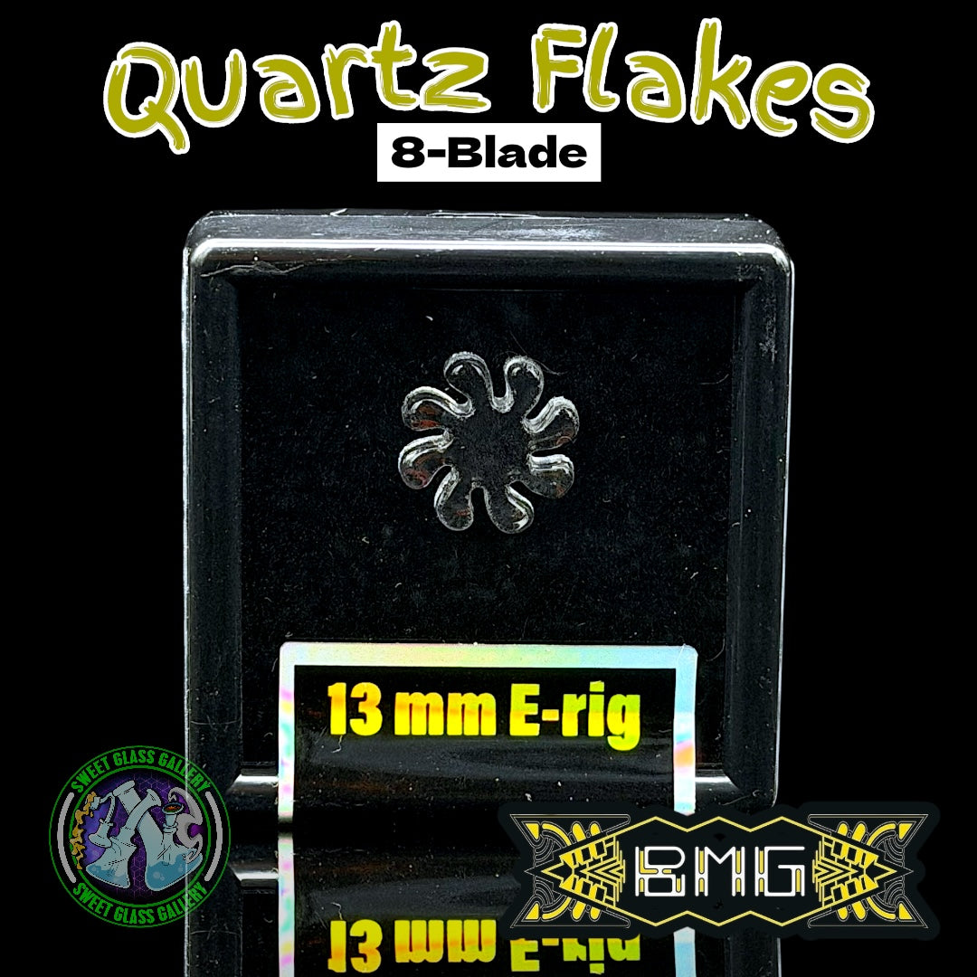 Black Market Glass - Quartz Flake - 8-Blade 13mm