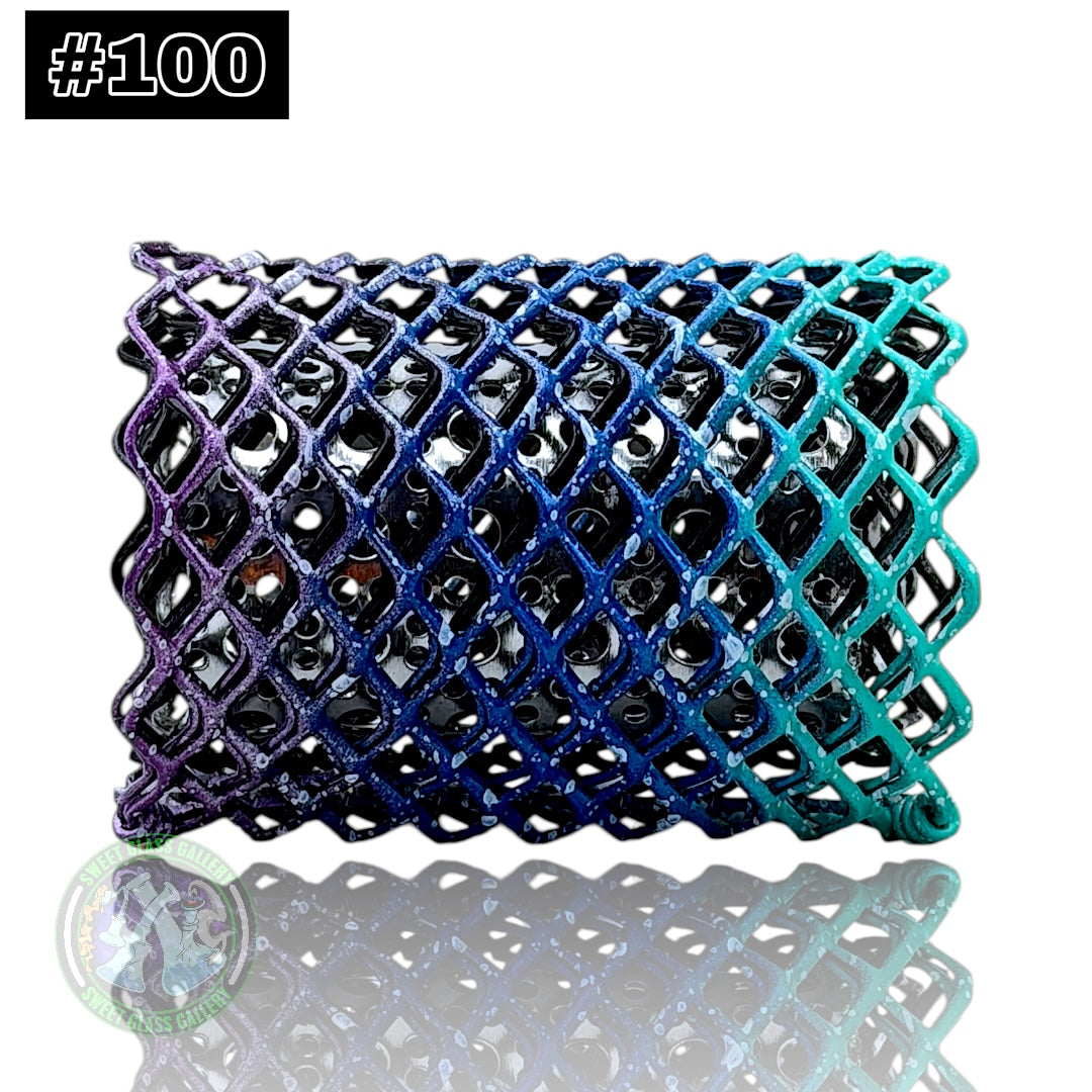 Mamba Guardzz - Heat Cage #100 Blazer GT8000 Guard (Teal, Blue & Purple w/ White Splatter)