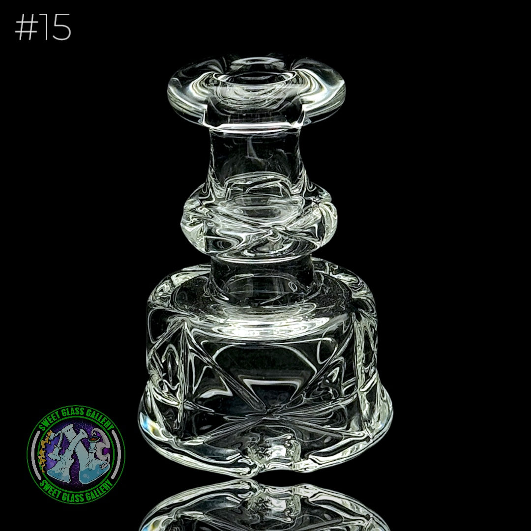 Evol Glass - Attachment - Puffco Peak #15 Hand Cut (Clear)