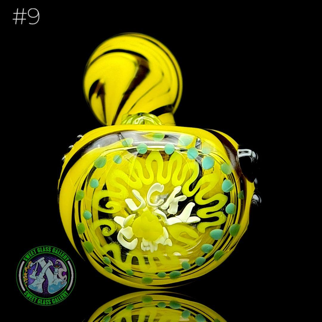 Charisma Glass - Dry Pipe #9 - Lucky Cat