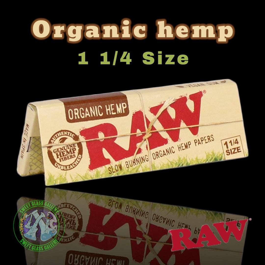 Raw - Organic Hemp 1 1/4 Size Papers
