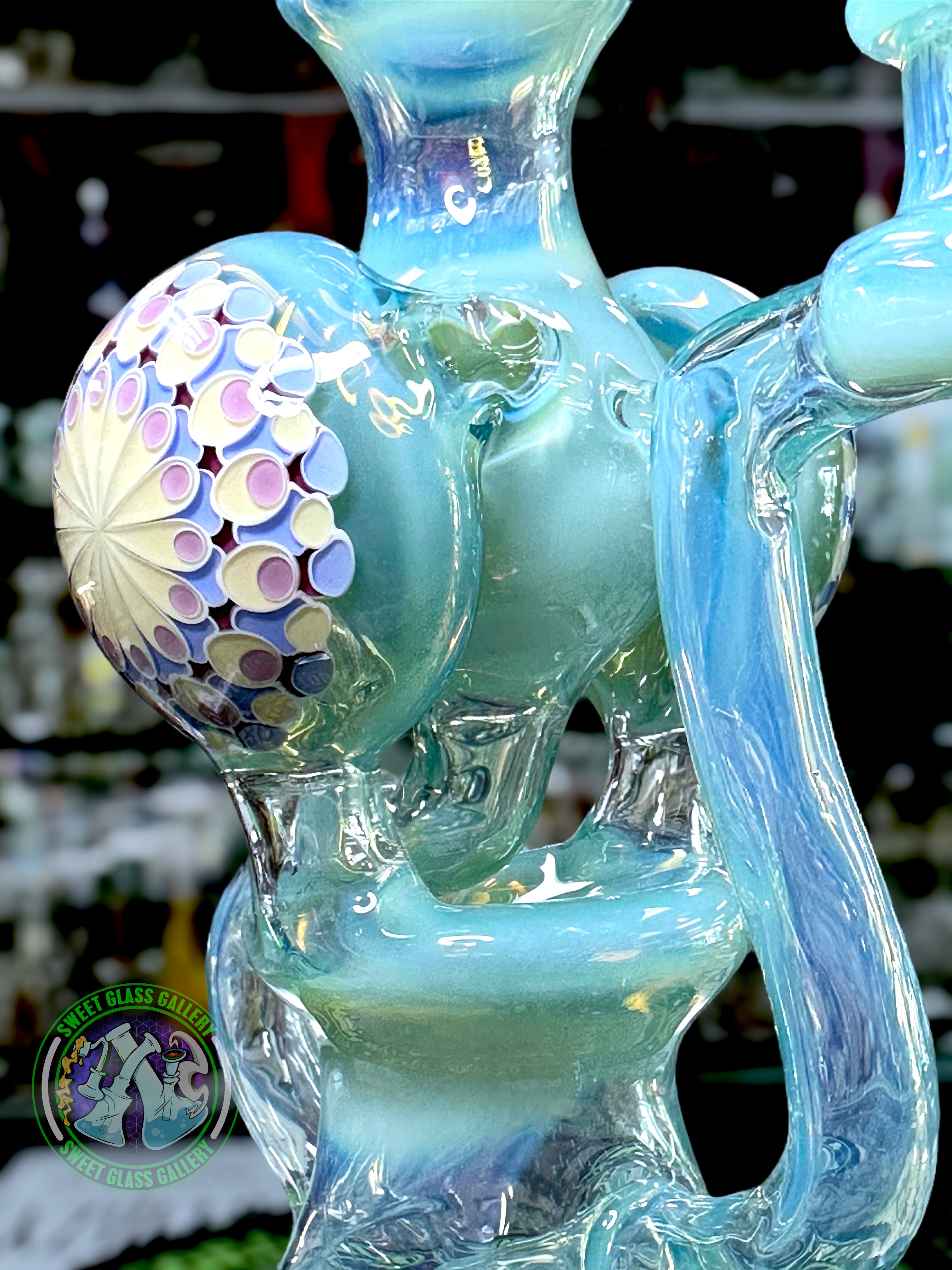 Olour Glass - Rig - Globetrotter Recycler Dot Stack