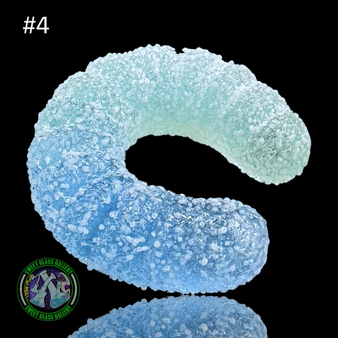 Emperial Glass - Marble/Cap Stand #4 - Sour Gummy Worm